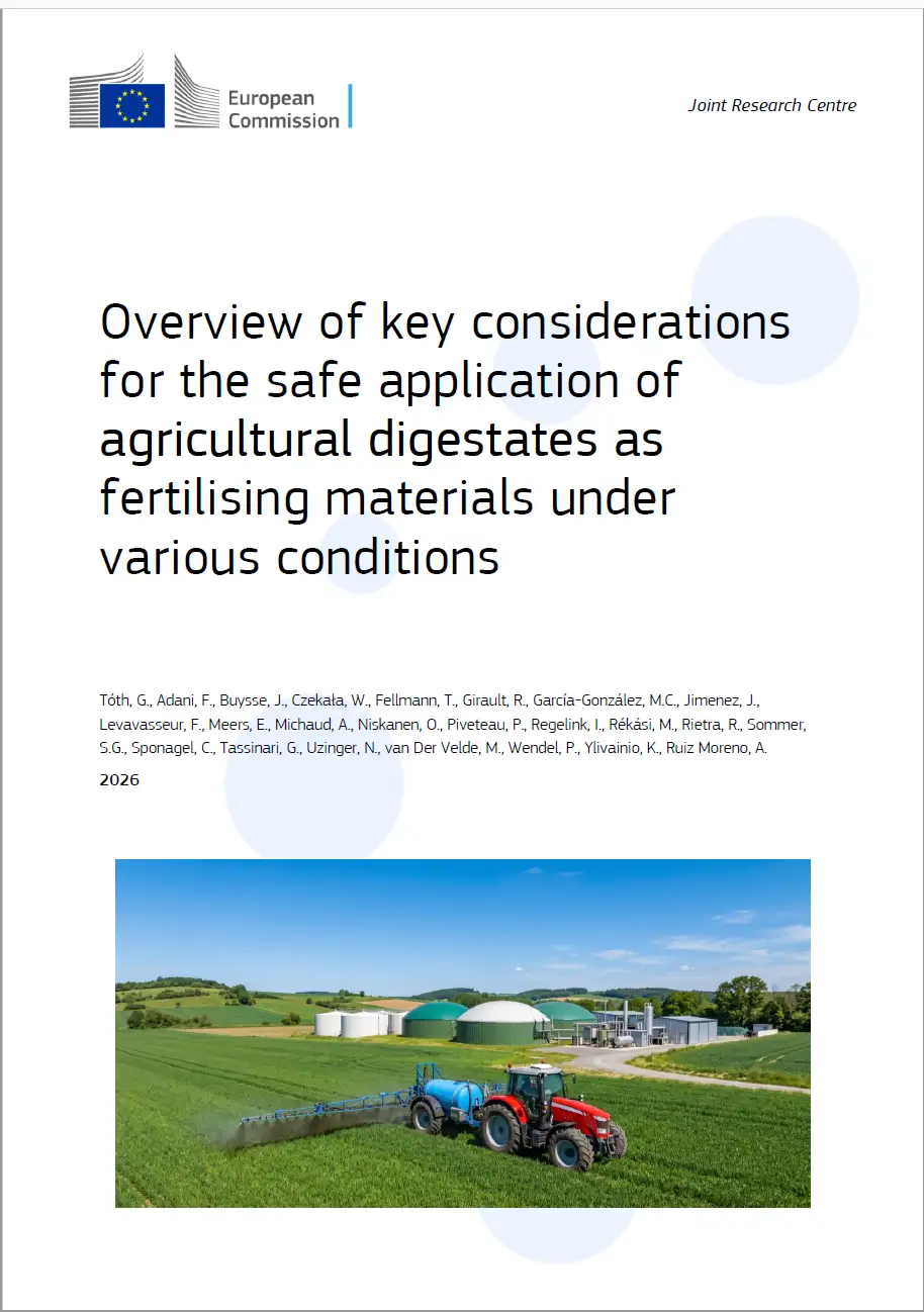 Applicazione sicura dei digestati agricoli come materiali fertilizzanti 
